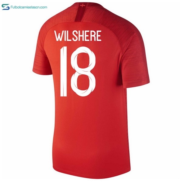 Camiseta Inglaterra 2ª Wilshere 2018 Rojo
